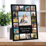 Einfache moderne 17-FotoCollage Fotoplatte<br><div class="desc">Erstellen Sie Ihre eigene personalisierte Foto Collage Plaque Wohngestaltung. Fügen Sie 17 Ihrer Lieblingsbilder in diesem modernen Template-Design hinzu.</div>