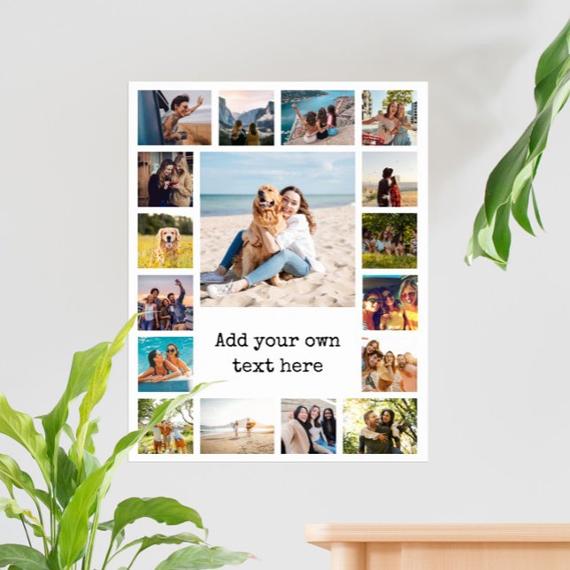 Einfache moderne 17-FotoCollage Poster (Von Creator hochgeladen)