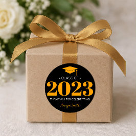 Einfache moderne 20___ Abschluss-Sticker Runder Aufkleber
