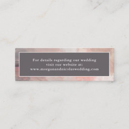 Einfache moderne Abstrakte Hochzeitsseiten Mini Visitenkarte