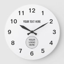 Einfache moderne Add-On-Wall-Uhr