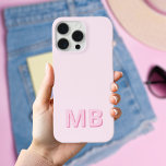 Einfache moderne Anfangsmonogramm Case-Mate iPhone Hülle<br><div class="desc">Einfache moderne erste Monogram Phone Case. Erstellen Sie Ihren eigenen personalisierten iPhone Case mit individuellem Anfangsnamen.</div>