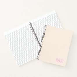 Einfache moderne Anfangsmonogramm Notizbuch