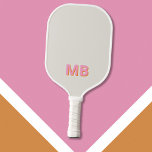 Einfache moderne Anfangsmonogramm Pickleball Schläger<br><div class="desc">Einfaches,  modernes Monogramm-Paddel. Erstellen Sie Ihr eigenes personalisiertes Pickleball mit einem benutzerdefinierten Anfangsnamen.</div>