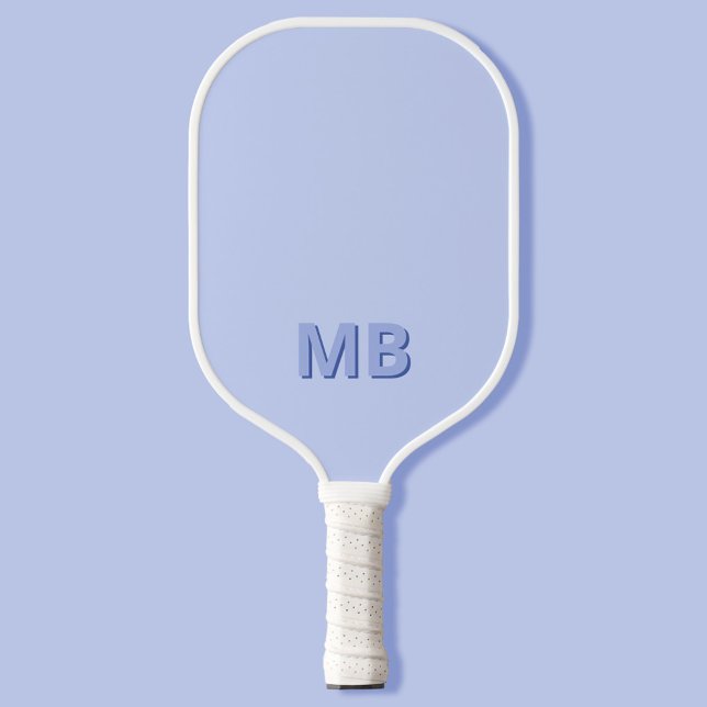Einfache moderne Anfangsmonogramm Pickleball Schläger (Von Creator hochgeladen)