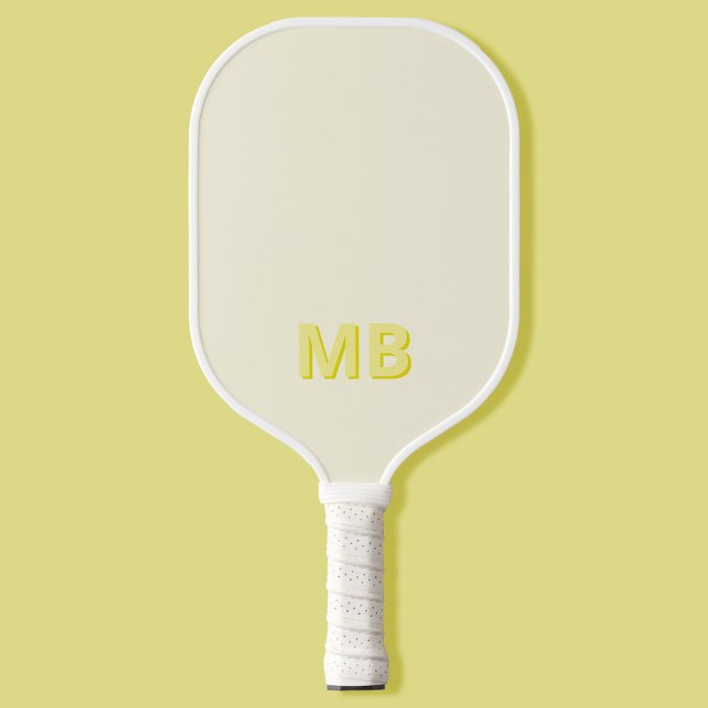 Einfache moderne Anfangsmonogramm Pickleball Schläger (Von Creator hochgeladen)