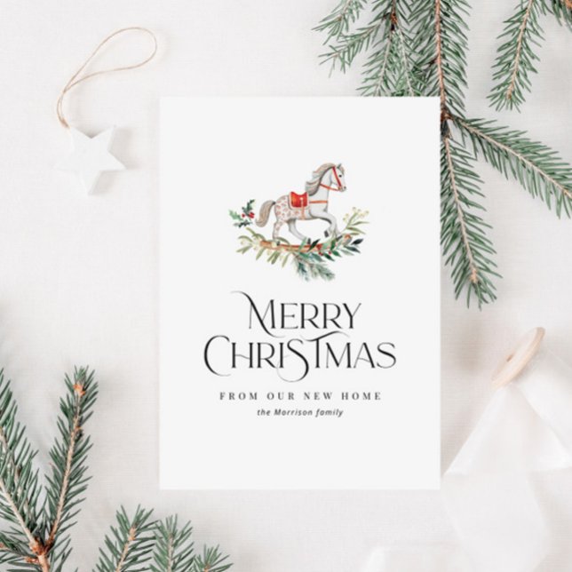 einfache, moderne Ankündigungskarte Feiertagskarte (Von Creator hochgeladen)