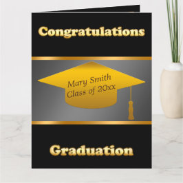 Einfache moderne Anpassung von Black Gold Karte