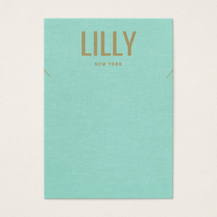 Einfache moderne Aqua Blue-Netzklassenanzeigekarte