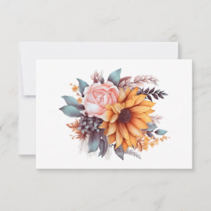 Einfache, moderne Aquarellwohnung Mitteilungskarte