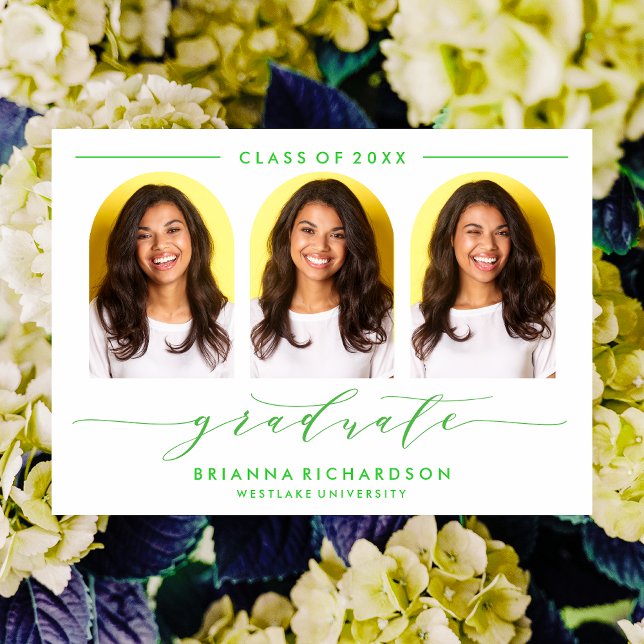 EINFACHE MODERNE ARCH-SCRIPT-ABSCHLUSS-EINLADUNG EINLADUNG (Von Creator hochgeladen)