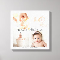 Einfache, moderne Baby-Kinderzimmer-Collage für 4 