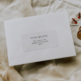 Einfache moderne Babydusche UAWG Rücksendeadresse Adressaufkleber