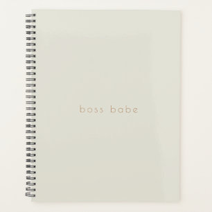 Einfache Moderne Beige 2024 Planer Boss Babe
