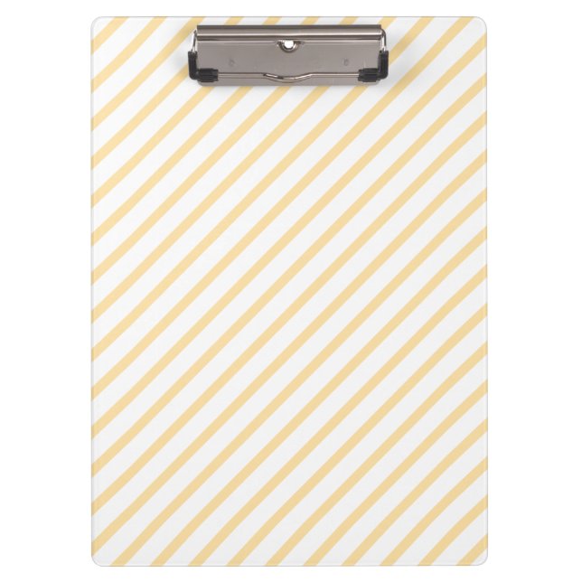 Einfache, moderne Beige Linienführung Klemmbrett (Vorderseite)