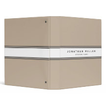 Einfache, moderne Beige | Name und Titel