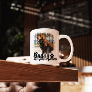 Einfache moderne benutzerdefinierte Namen und Foto Tasse