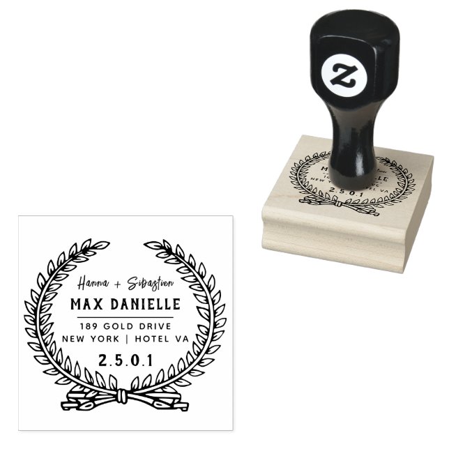 Einfache moderne, Berufliche botanische Kleider Gummistempel (Stempel)