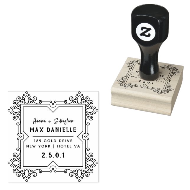 Einfache moderne, Berufliche botanische Kleider Gummistempel (Stempel)
