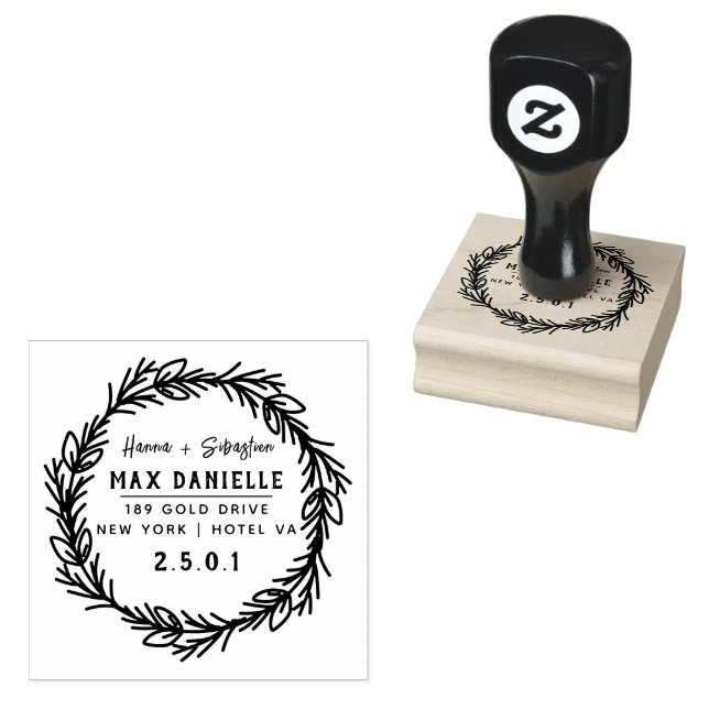 Einfache moderne, Berufliche botanische Kleider Gummistempel (Stempel)