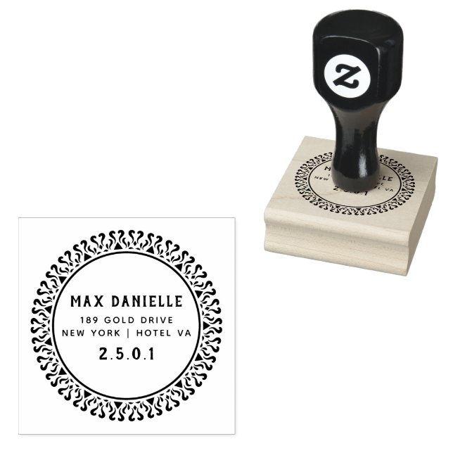 Einfache moderne, Berufliche botanische Kleider Gummistempel (Stempel)