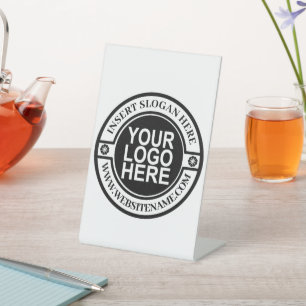 Einfache, moderne Berufliche Logos Sockelschild