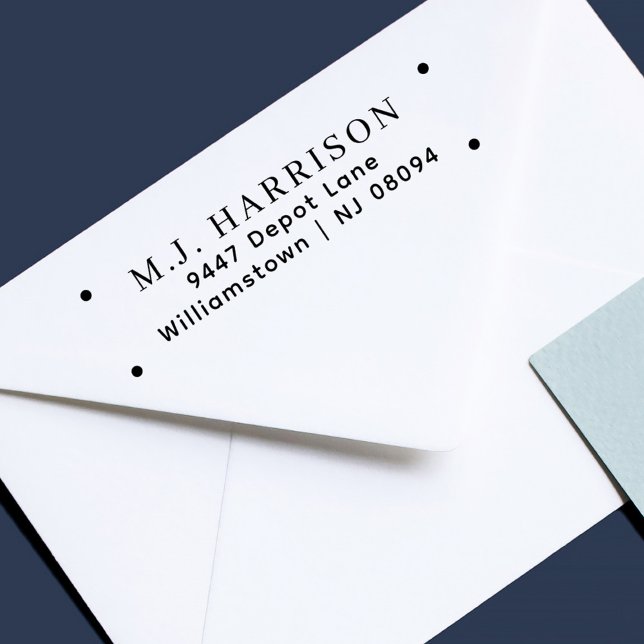 Einfache moderne Berufliche Rücksendeadresse Permastempel (Von Creator hochgeladen)