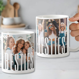 Einfache moderne beste Freundinnen Foto Kaffeetasse
