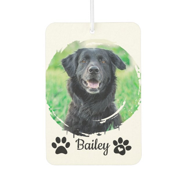 Einfache moderne Bezeichnung des Fotos Autolufterfrischer (Vorderseite)