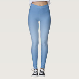 Einfache moderne Blaue Marine Gradient Leggings