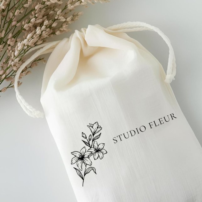 Einfache, moderne Blumen Permastempel (Von Creator hochgeladen)