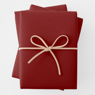 EINFACHE MODERNE BURGUNDER-HOCHZEIT  GESCHENKPAPIER SET