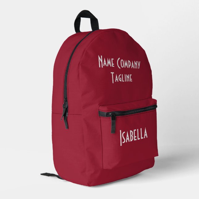 Einfache moderne Chili Pepper Bedruckter Rucksack (Rückseitige Ecke links)