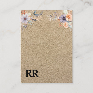 Einfache, moderne Coole Kraft-Papier-Schwarz-Monog Visitenkarte