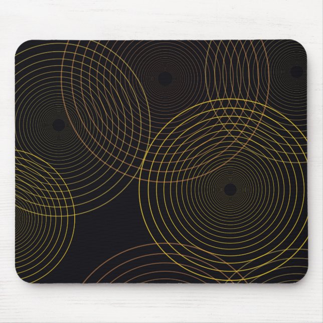 Einfache, moderne, coole, trendige, dünne Linienkr Mousepad (Vorne)
