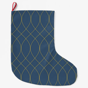 Einfache, moderne, coole, trendige Kurven, gewellt Großer Weihnachtsstrumpf