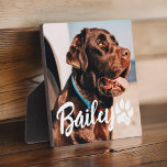 Einfache moderne Coole Typografie Name und Foto de Fotoplatte<br><div class="desc">Dieses einfache und moderne Design besteht aus einer modernen,  einfachen,  spielerischen Schrift-Typografie. Fügen Sie ein benutzerdefiniertes Foto für Begleiter hinzu.</div>