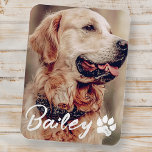 Einfache moderne Coole Typografie Name und Foto de Magnet<br><div class="desc">Dieses einfache und moderne Design besteht aus einer modernen,  einfachen,  spielerischen Schrift-Typografie. Fügen Sie ein benutzerdefiniertes Foto für Begleiter hinzu.</div>