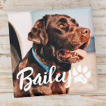 Einfache moderne Coole Typografie Name und Foto de Magnet<br><div class="desc">Dieses einfache und moderne Design besteht aus einer modernen,  einfachen,  spielerischen Schrift-Typografie. Fügen Sie ein benutzerdefiniertes Foto für Begleiter hinzu.</div>