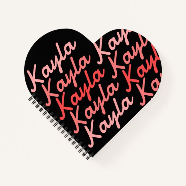 Einfache moderne Coole Typografie Notizbuch (Vorderseite)