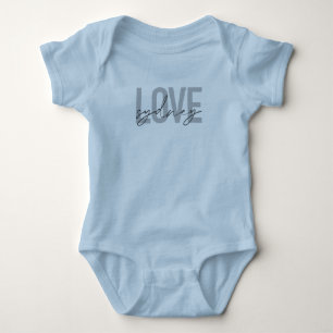 Einfache, moderne, coole, urbane Design Liebe Sydn Baby Strampler