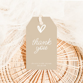 Einfache Moderne Dankeschön an Herz Geschenkanhänger
