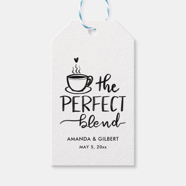 Einfache Moderne Das perfekte Blend Script Geschenkanhänger (Vorderseite)