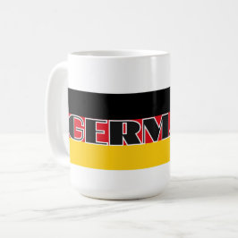 Einfache Moderne Deutsche Flagge Souvenir Kaffeetasse