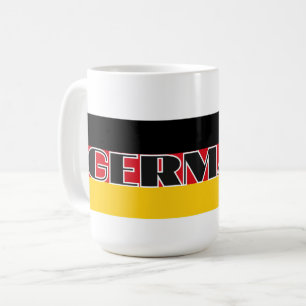 Einfache Moderne Deutsche Flagge Souvenir Kaffeetasse
