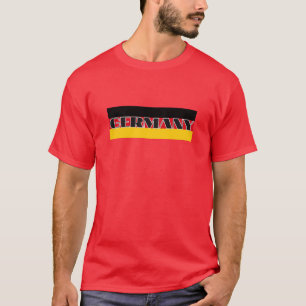 Einfache Moderne Deutsche Flagge Souvenir T-Shirt