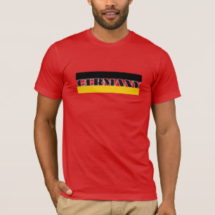 Einfache Moderne Deutsche Flagge Souvenir T-Shirt
