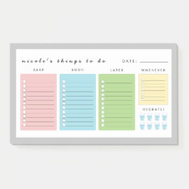 Einfache moderne Dinge zu tun Post-it Klebezettel