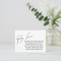 Einfache moderne Display Dusche Bridal Geschenkkar