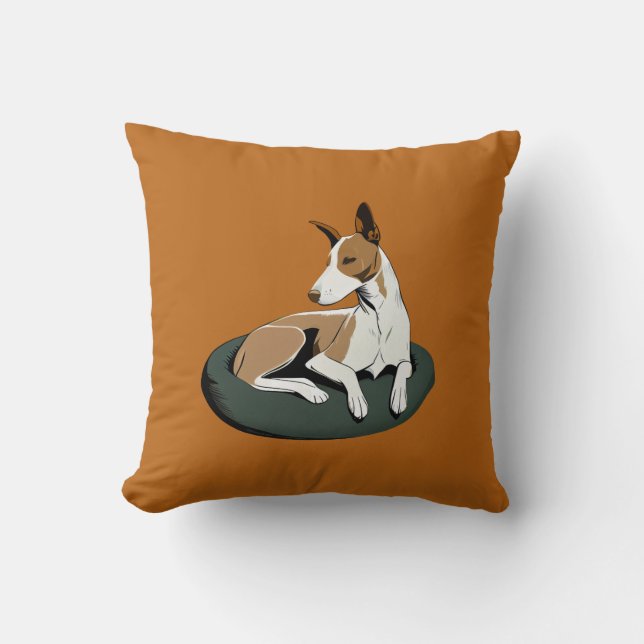 Einfache moderne Dog Art Trendy Kissen (Vorderseite)